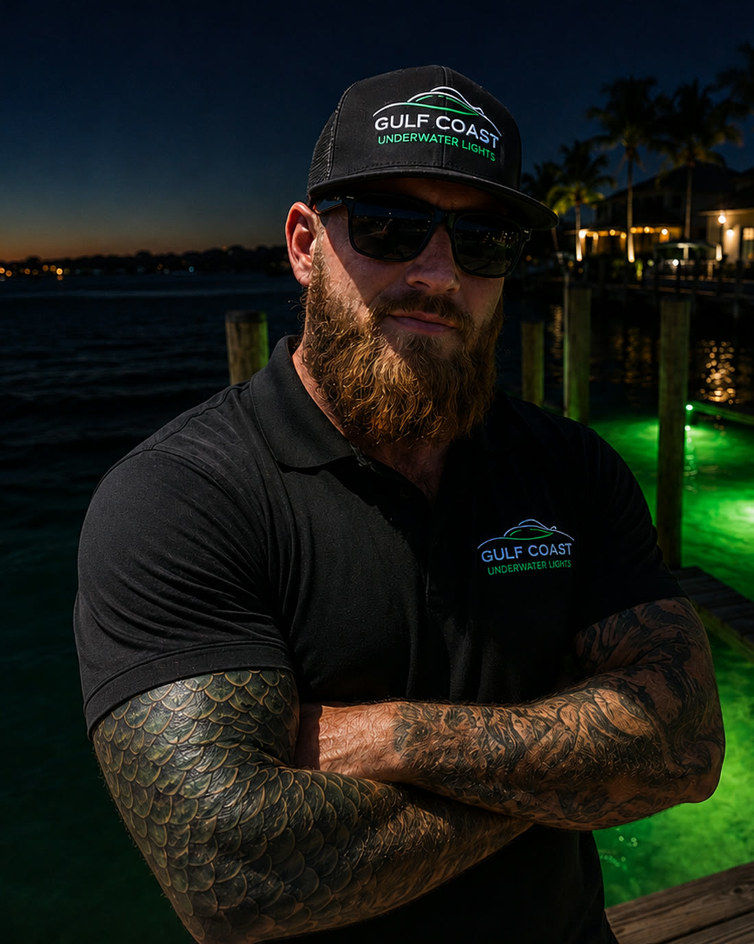 Christopher Hamilton, owner and installer at Gulf Coast Underwater Lights
